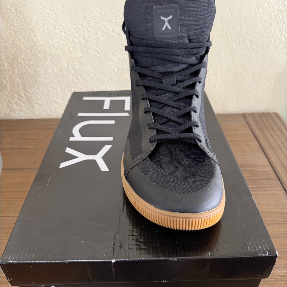 Flux Black High-Top Sneakers